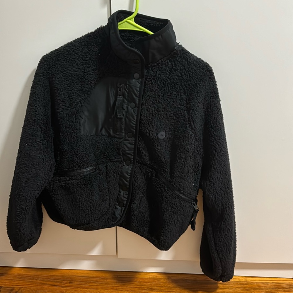 NWT Aeropostale black fleece jacket | size xs